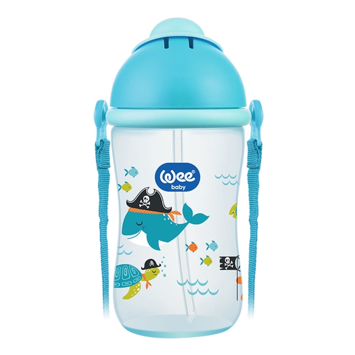 Wee Baby Pipetli Bardak 380 ml MAVİ