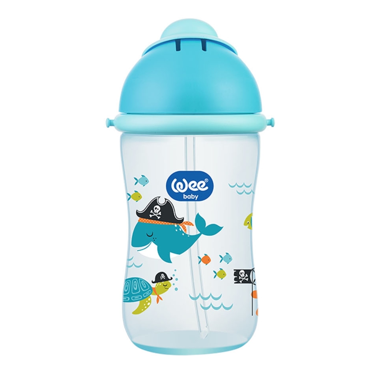 Wee Baby Pipetli Bardak 380 ml MAVİ