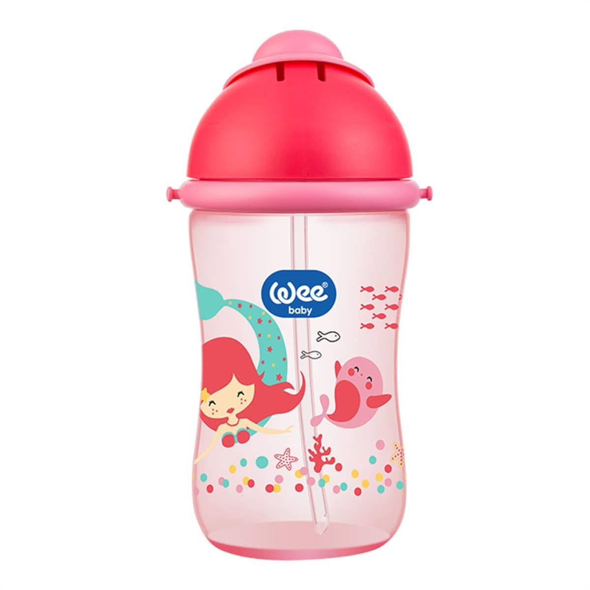 Wee Baby Pipetli Bardak 380 ml Pembe