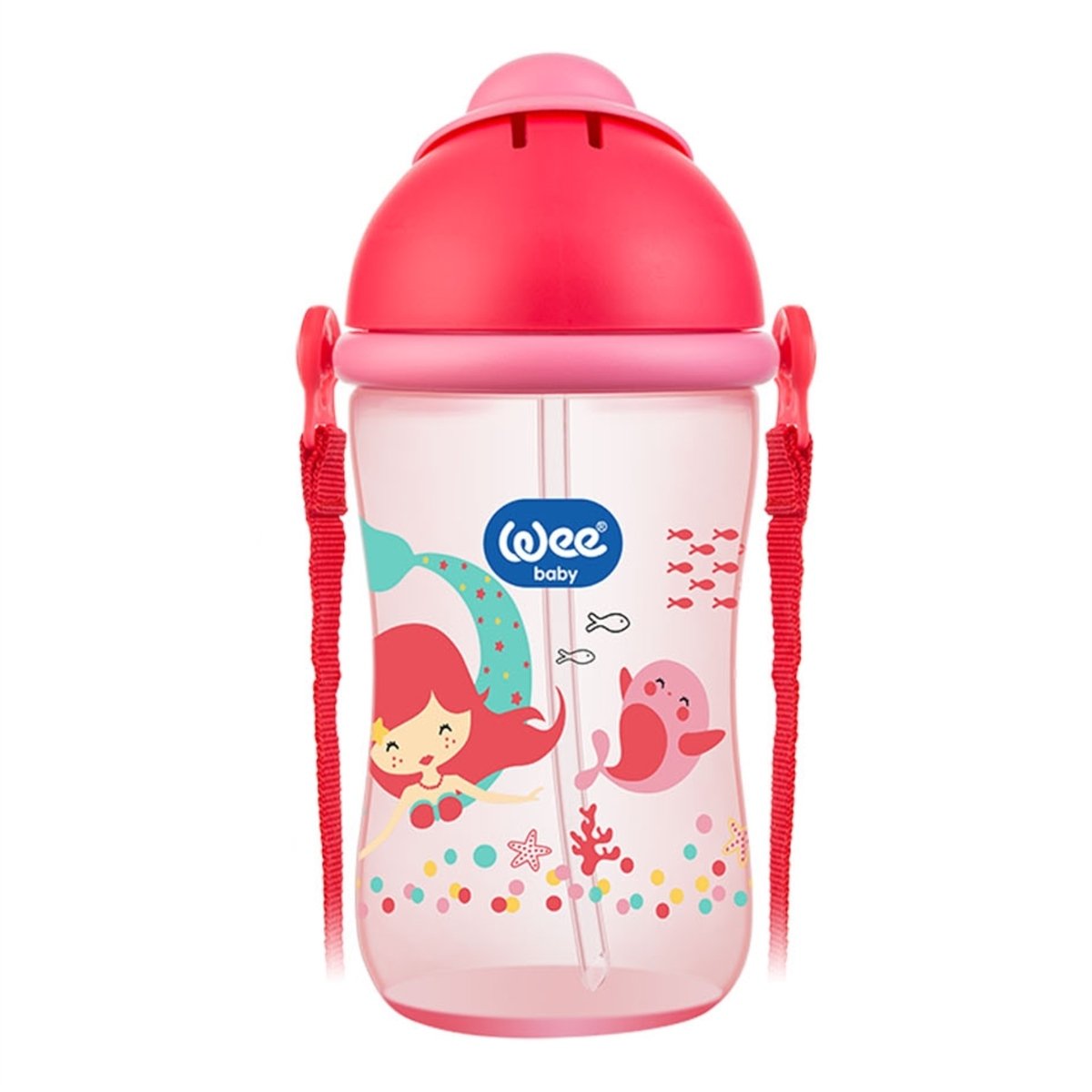 Wee Baby Pipetli Bardak 380 ml Pembe