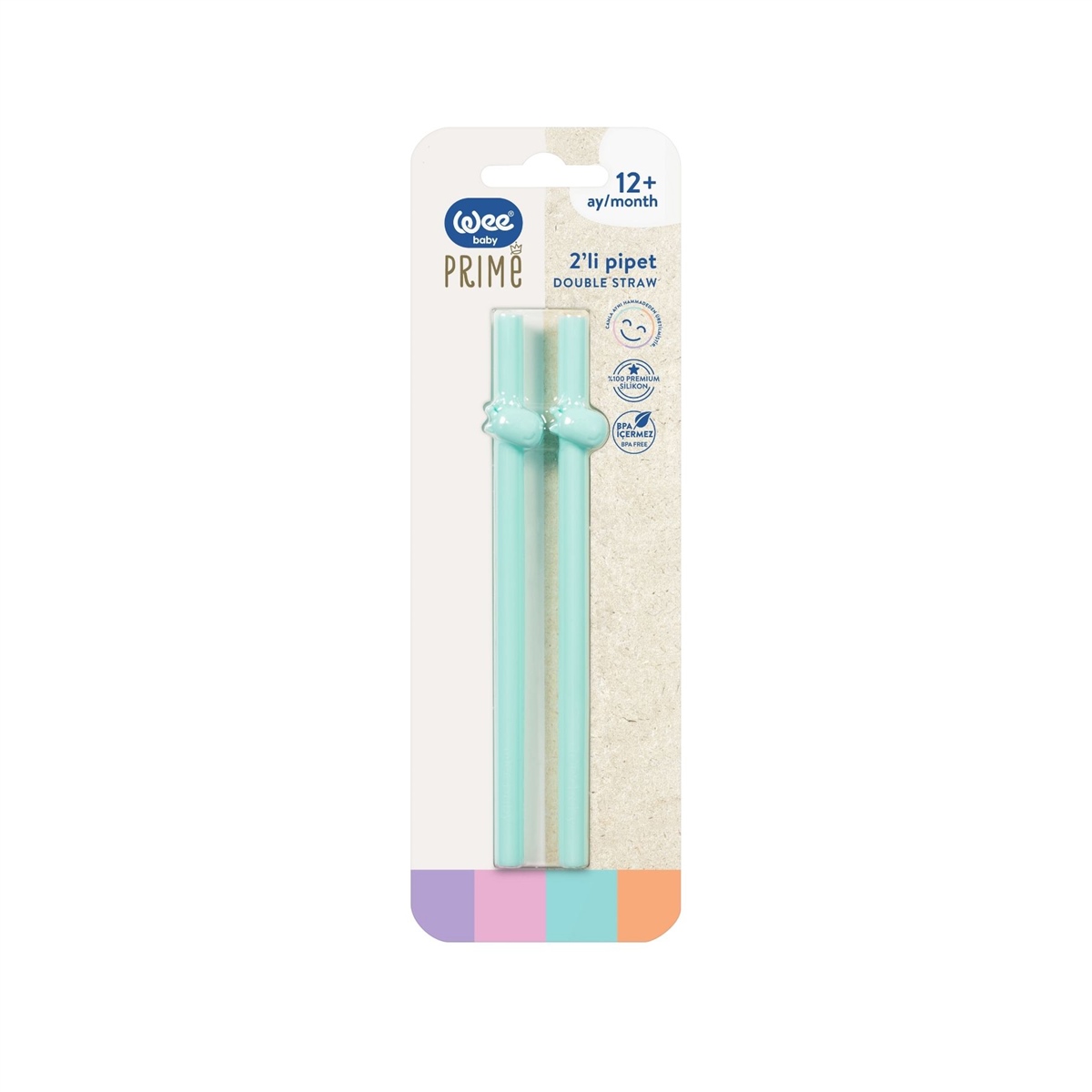 Wee Baby Prime 2li Pipet Mavi