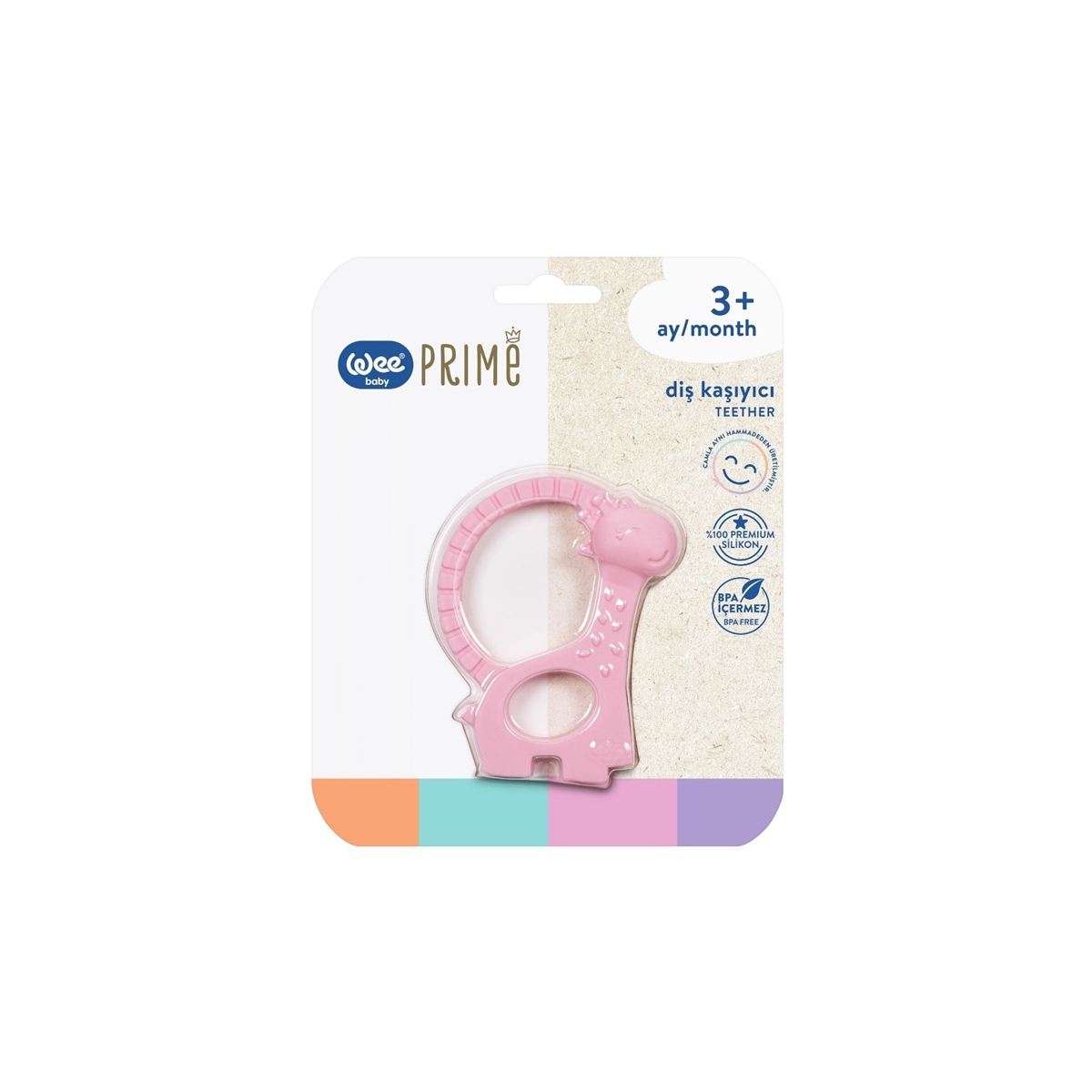 Wee Baby Prime Diş Kaşıyıcı Pembe
