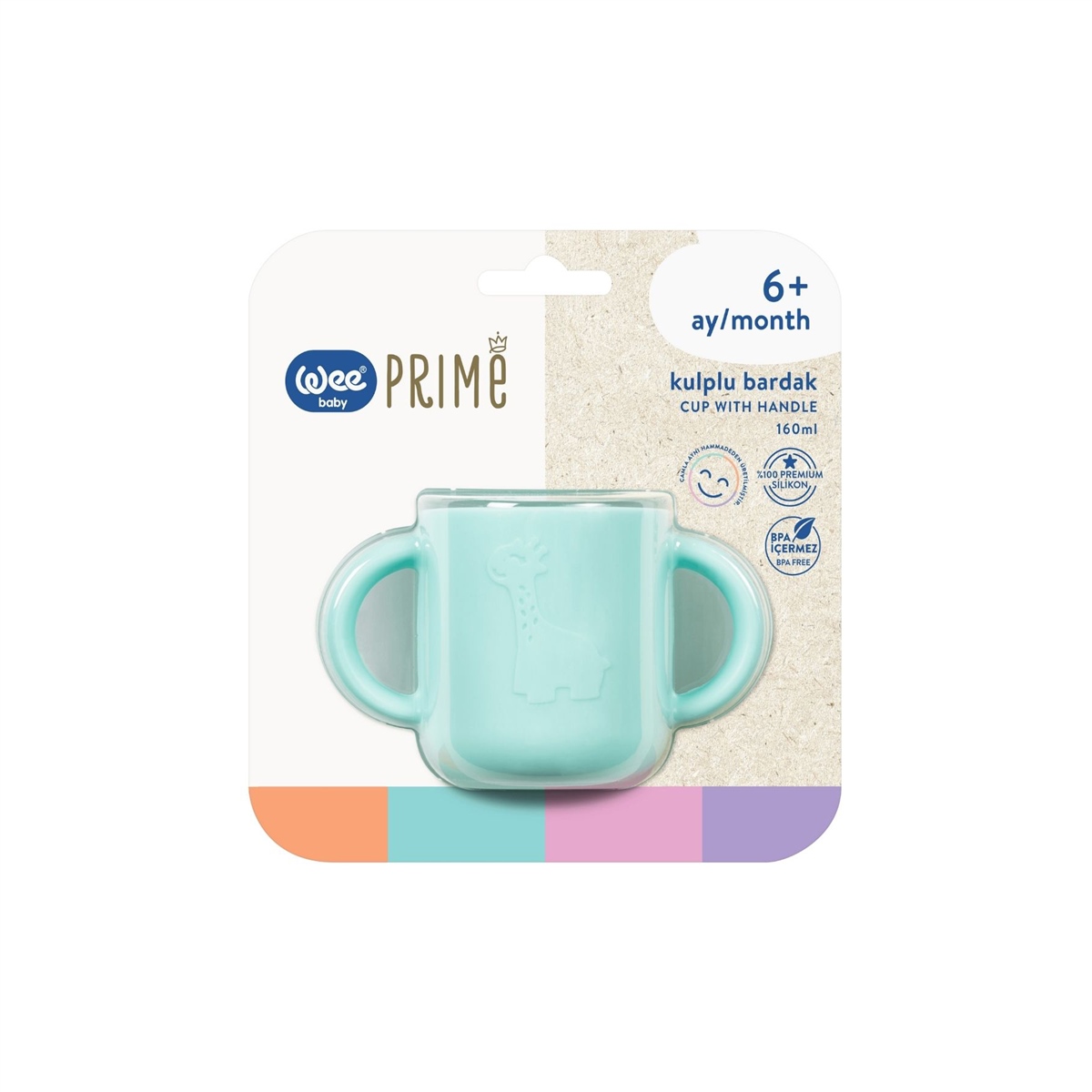 Wee Baby Prime Kulplu Bardak Mavi