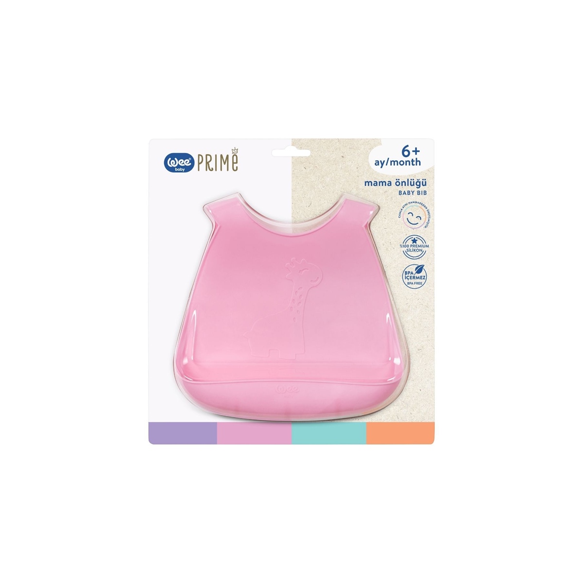 Wee Baby Prime Mama Önlüğü Pembe