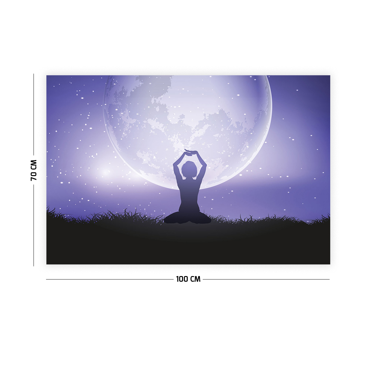 Vagonik Yoga Dolunay Duvar Örtüsü