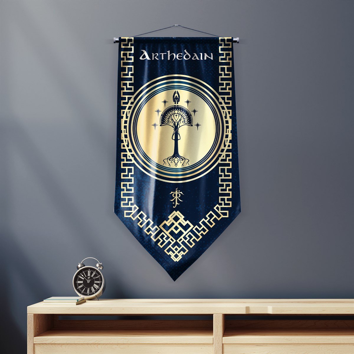 Yüzüklerin Efendisi Güç Yüzükleri Athedain Krallığı Flama Bayrak 50x100