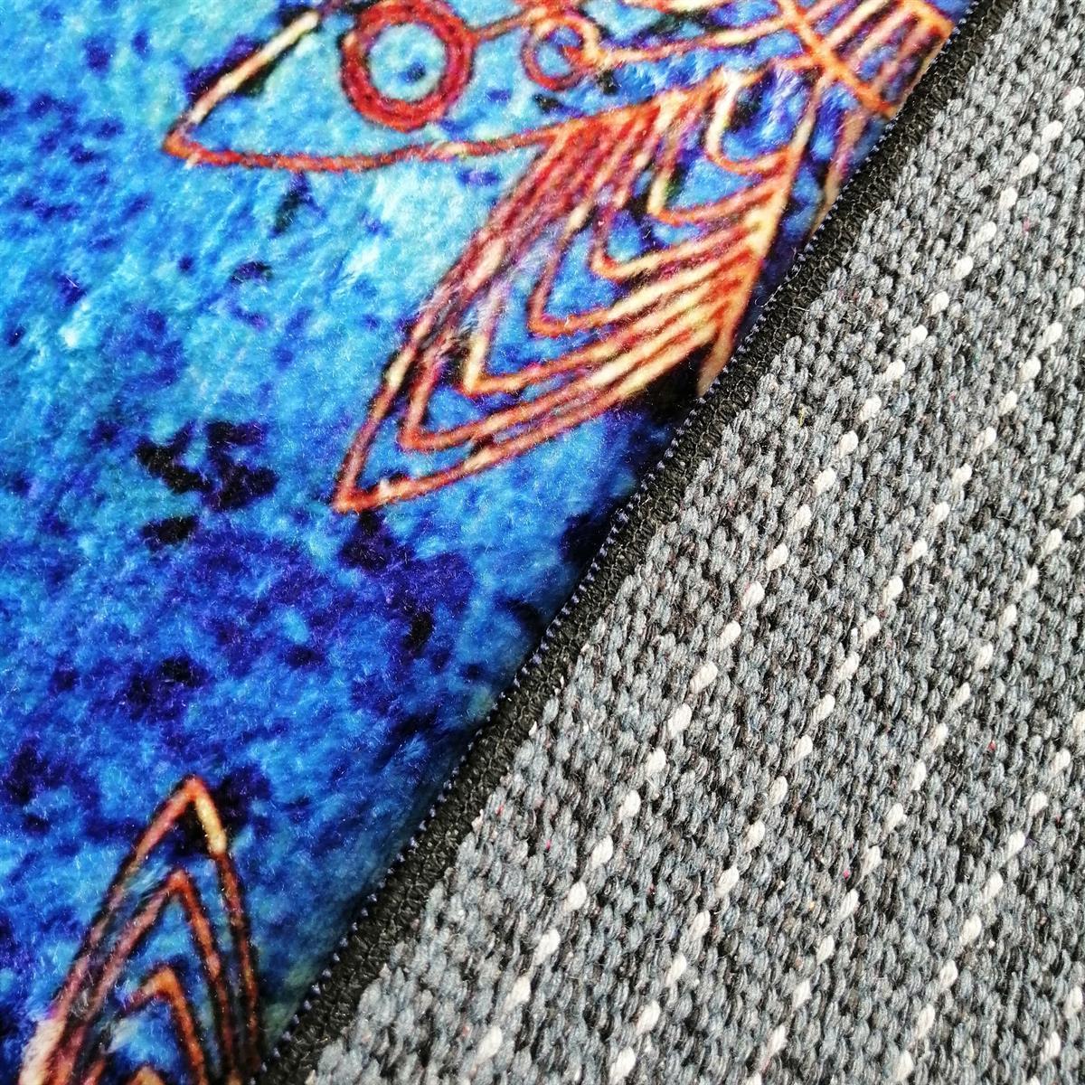 Vagonik Basketbol Sahası Desenli Dijital Baskılı Halı Kaydırmaz Tabanlı Yıkanabilir Çocuk Odası Halısı