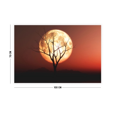 Vagonik Ağaç ve Dolunay Duvar Örtüsü