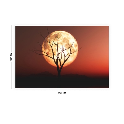 Vagonik Ağaç ve Dolunay Duvar Örtüsü