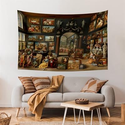 Apelles Campaspe'yi Resmediyor Van Haecht Tablosu Duvar Örtüsü Halısı