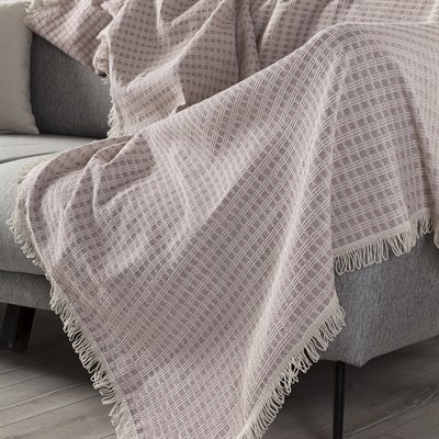 Vagonik Arya Çok Amaçlı Sık Dokuma Mürdüm Koltuk Örtüsü 180x230 cm