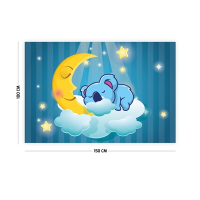 Vagonik Ay Dede Çocuk Oda Duvar Örtüsü