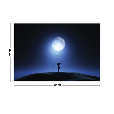 Vagonik Ay Işığı ve Çocuk Duvar Örtüsü