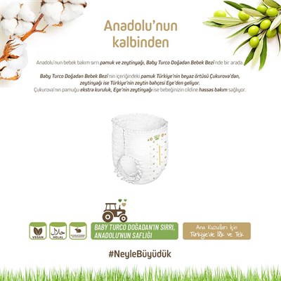 Baby Turco Doğadan Külot Bez 3 Numara Midi 34 Adet