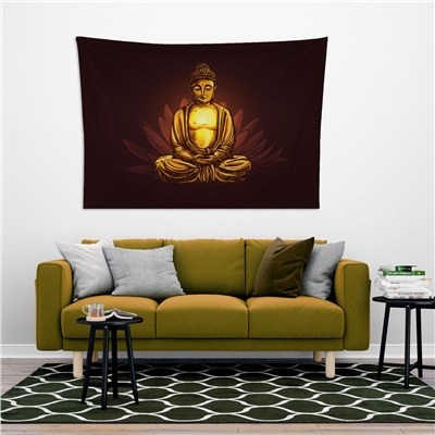 Vagonik Buddha Meditasyon Duvar Örtüsü