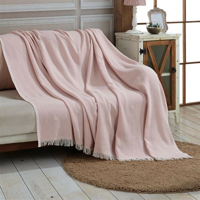 Vagonik Buğday Sık Dokuma Pembe Koltuk Örtüsü 170x210 cm