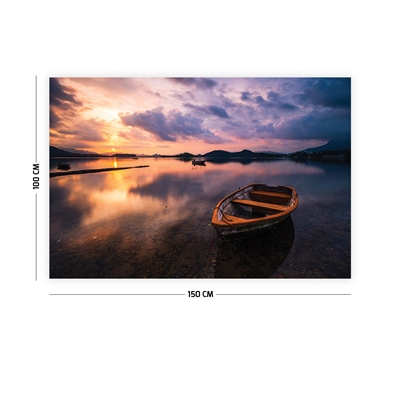 Vagonik Deniz ve Sandal Duvar Örtüsü