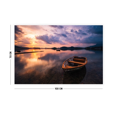 Vagonik Deniz ve Sandal Duvar Örtüsü