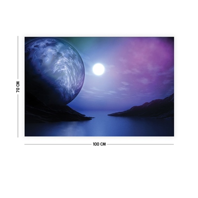 Vagonik Dolunay ve Manzara Duvar Örtüsü