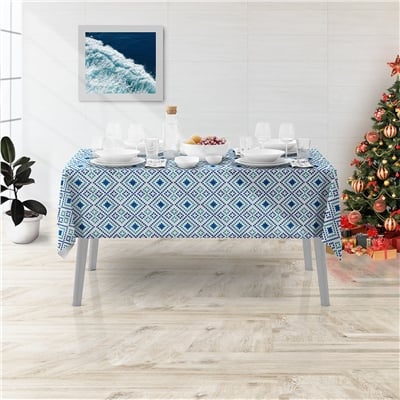Vagonik Etnik Desenli Masa Örtüsü