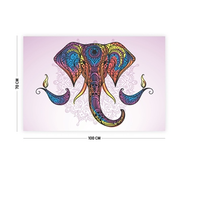 Vagonik Fil Desenli Duvar Örtüsü