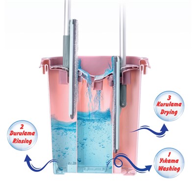 Flora Trio Tablet Mop Seti 3 Bölmeli