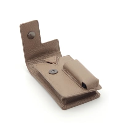 Grande Hakiki Deri Özel Tasarım Sigaralık - Vizon