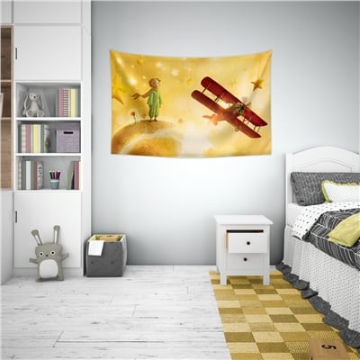 Vagonik Küçük Prens Duvar Örtüsü