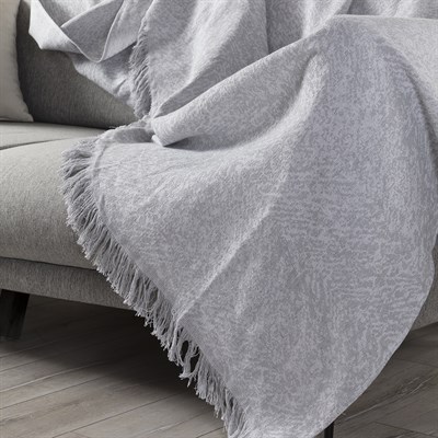 Vagonik Linen Çok Amaçlı Sık Dokuma Gri Koltuk Örtüsü 170x220 cm