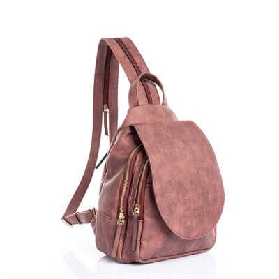 LOS ANGELES POLO CLUB Kadın Sırt Çantası Mürdüm