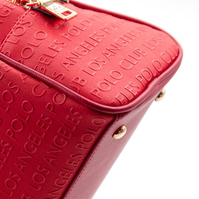 LOS ANGELES POLO CLUB Kadın Yeni Sezon 5 Bölmeli Kırmızı El Ve Omuz Çantası
