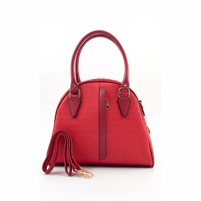 LOS ANGELES POLO CLUB Kadın Yeni Sezon 5 Bölmeli Kırmızı El Ve Omuz Çantası