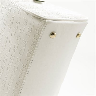 LOS ANGELES POLO CLUB Kadın Yeni Sezon 5 Bölmeli Beyaz El Ve Omuz Çantası