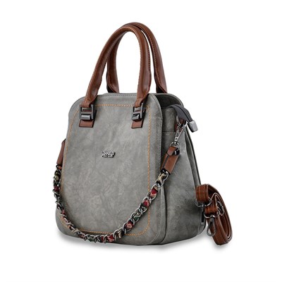 LOS ANGELES POLO CLUB Omuz Askılı Kadın Çantası Gri