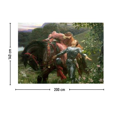 Merhametsiz Güzel Kadın John William Waterhouse Tablosu Duvar Örtüsü Halısı 70x100, 100x140, 140x200