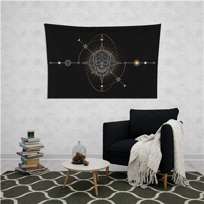 Vagonik Mistik Kurukafa Duvar Örtüsü