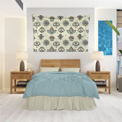 Vagonik Nazar Gözler Duvar Örtüsü