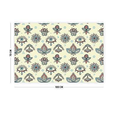 Vagonik Nazar Gözler Duvar Örtüsü