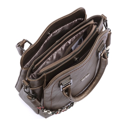 LOS ANGELES POLO CLUB Omuz Askılı Kadın Çantası Bronz