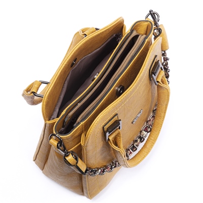 LOS ANGELES POLO CLUB Omuz Askılı Kadın Çantası Hardal