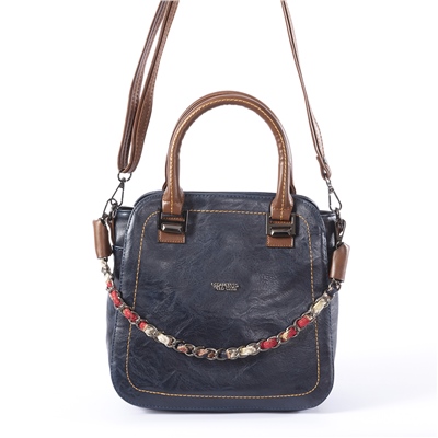 LOS ANGELES POLO CLUB Omuz Askılı Kadın Çantası Lacivert Kahve
