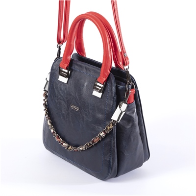 LOS ANGELES POLO CLUB Omuz Askılı Kadın Çantası Lacivert Kırmızı