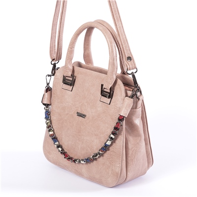 LOS ANGELES POLO CLUB Omuz Askılı Kadın Çantası Pudra