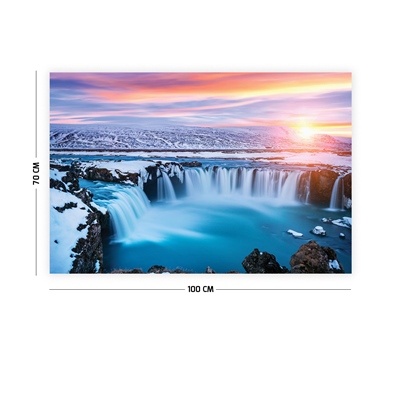 Vagonik Şelale Manzaralı Duvar Örtüsü