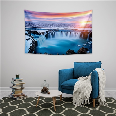 Vagonik Şelale Manzaralı Duvar Örtüsü