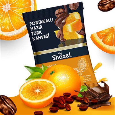 Shazel Portakallı Hazır Türk Kahvesi 100 GR