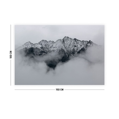 Vagonik Sis ve Dağ Duvar Örtüsü