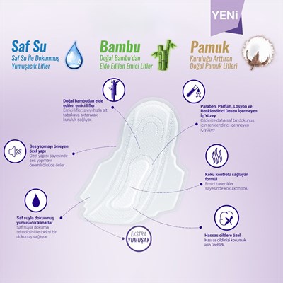 Sleepy Natural Soft Ekstra Yumuşak Uzun Ped 7 Adet