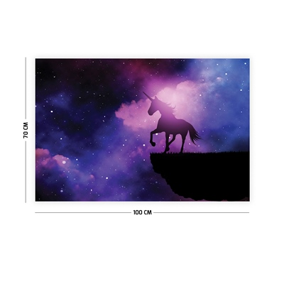 Vagonik Unicorn Gece Duvar Örtüsü