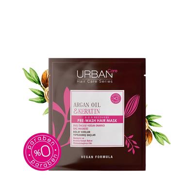 Urban Care Argan Oil & Keratin Kolay Kırılan Yıpranmış Saçlara Özel Pre Hair Mask 50 ML